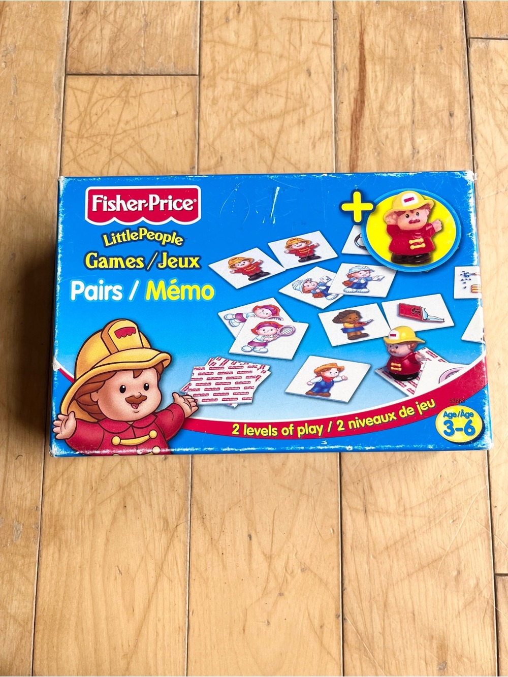 Fisher-Price Little People Vintage Pairs Memory Matching Game Boxed Set